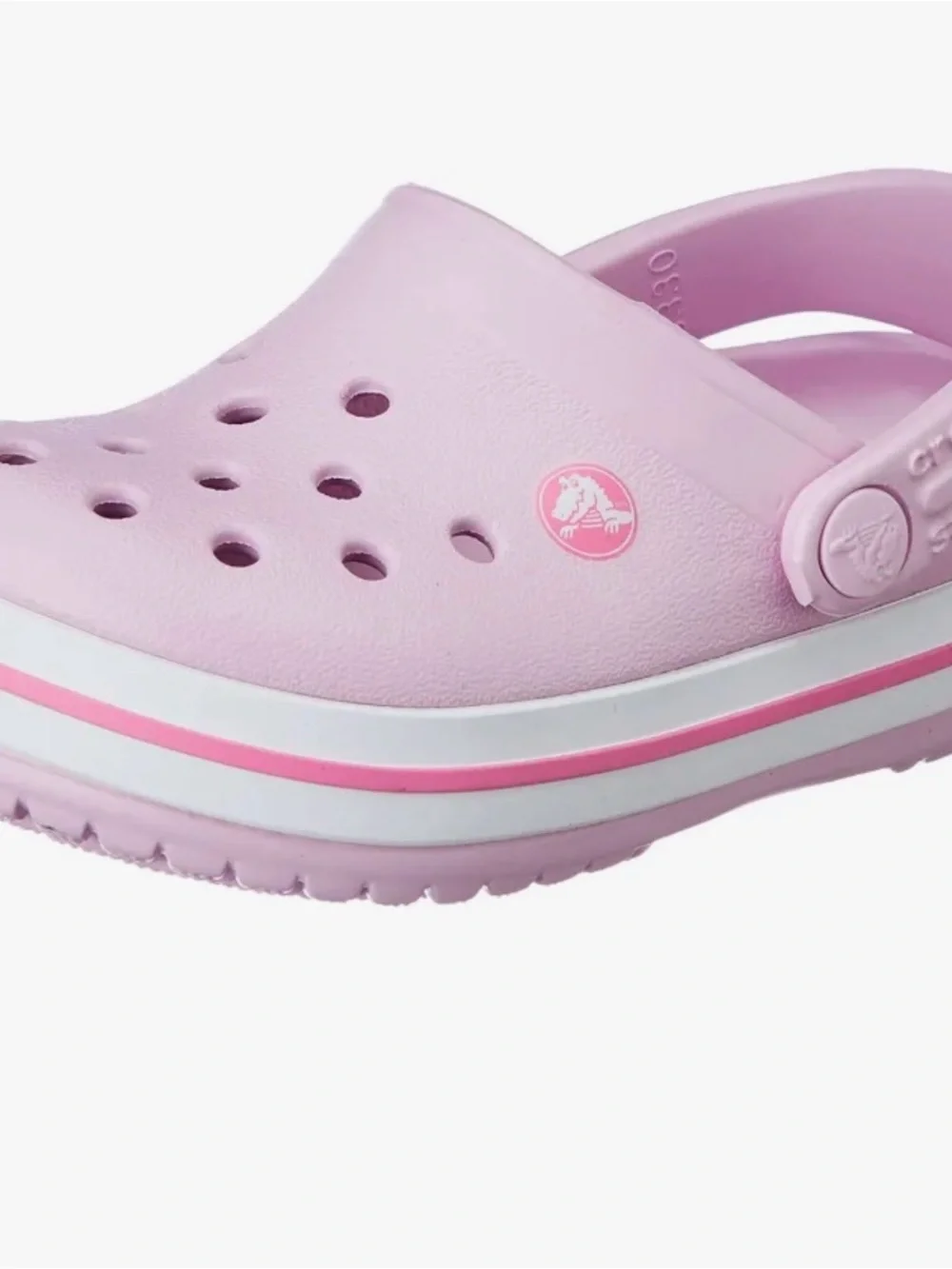 CROCS Kids' Light Pink Clog Sandals with Heel Strap